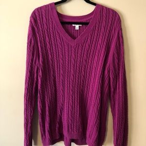 Croft & Barrow Magenta Sweater